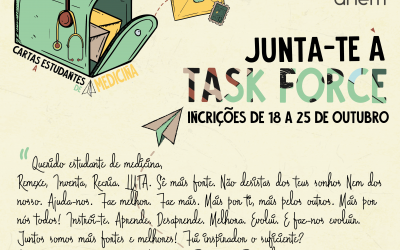 Call para Task Force | Cartas a Estudantes de Medicina