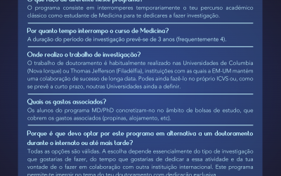 Não Fiques de Fora! – Cartaz Programa MD/PhD