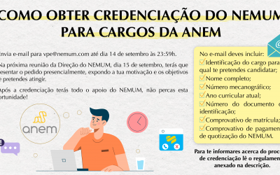 Como obter credenciação do NEMUM para cargos da ANEM?